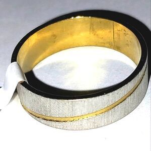 Stainless steel wide band hypoallergenic nickel free Men's ring sz 11